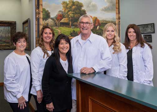 Dr Bill Dahling and staff